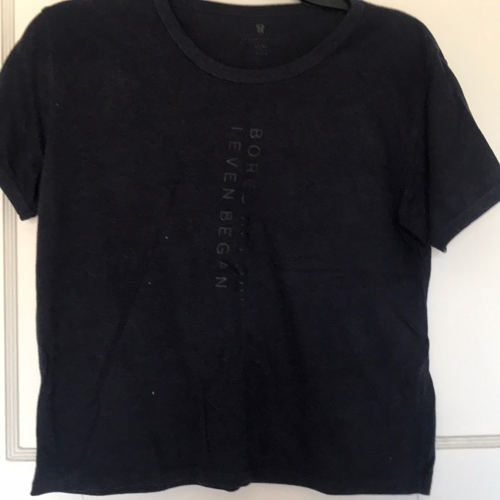 Navy blue crop top